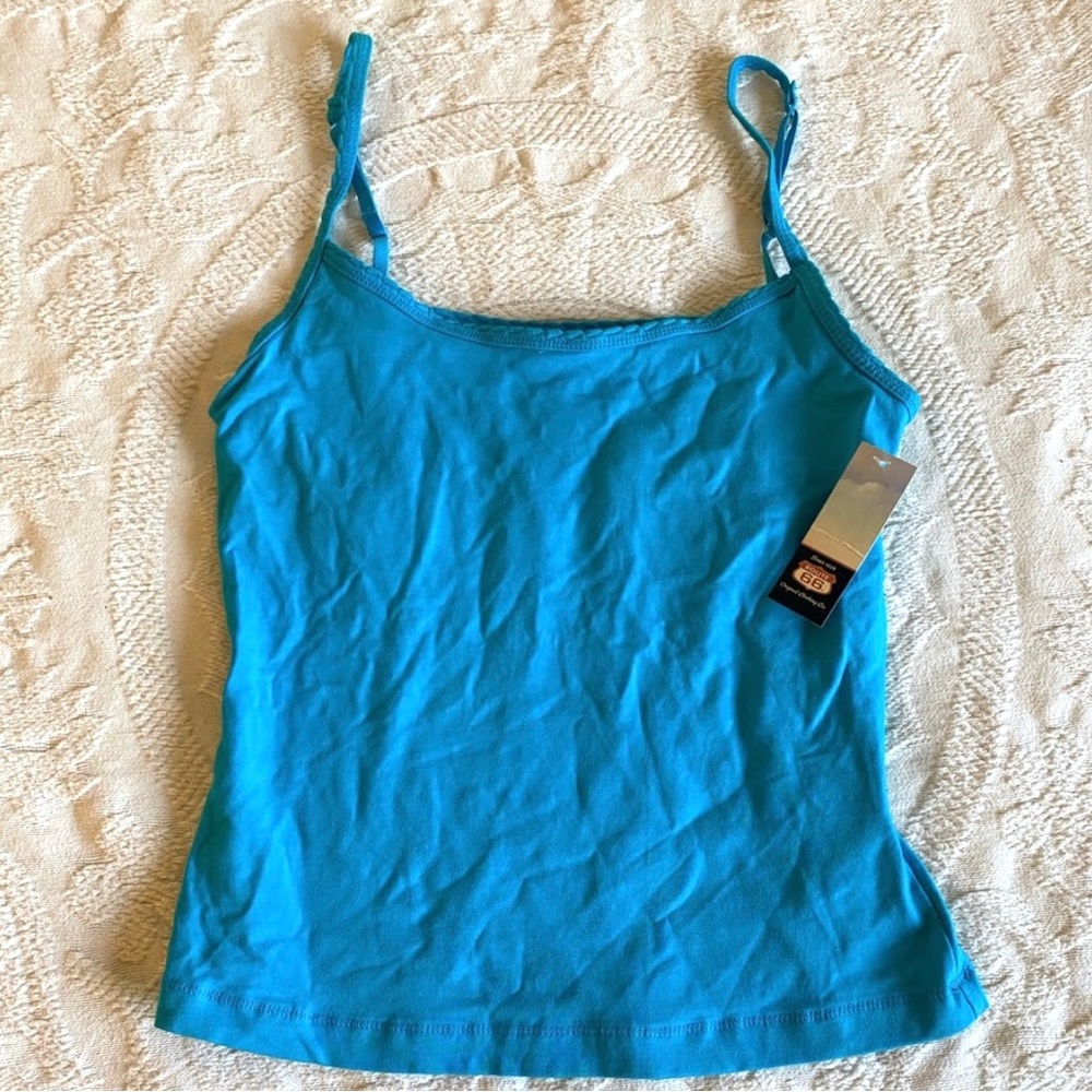 New Bright Teal Blue Tank Top